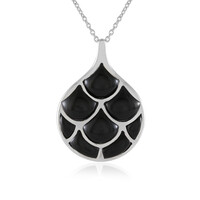 Collana in argento con Onice Nero (KM by Juwelo)