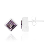 Orecchini in argento con Ametista Rose de France