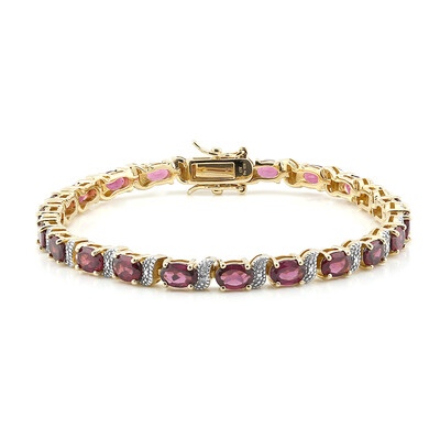Bracciale in argento con Rodolite