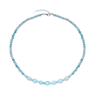 Collana in argento con Amazzonite