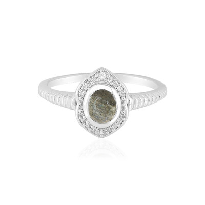 Anello in argento con Labradorite