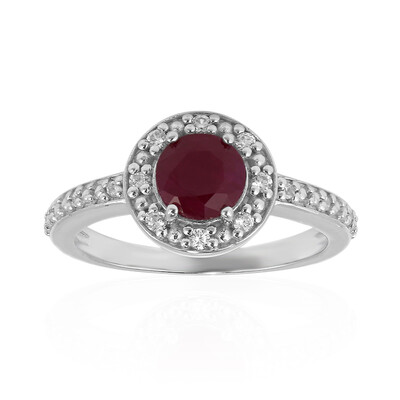Anello in argento con Rubino Keniano