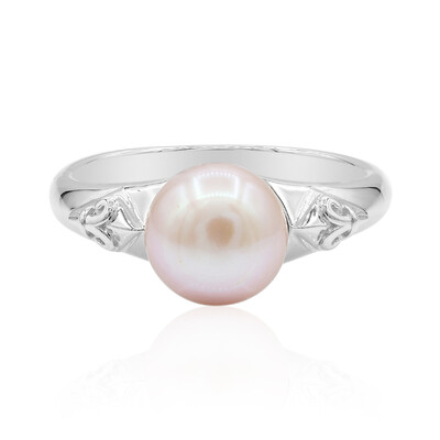 Anello in argento con Perla di Acqua Dolce (TPC)