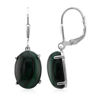 Orecchini in argento con Malachite