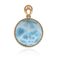 Ciondolo in oro con Larimar