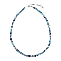 Collana in argento con Fluorite