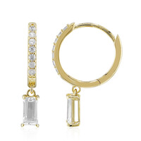 Orecchini in argento con Topazio Bianco