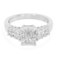 Anello in argento con Goshenite
