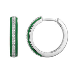 Orecchini in argento con Topazio Bianco