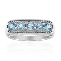 Anello in argento con Acquamarina Santa Maria