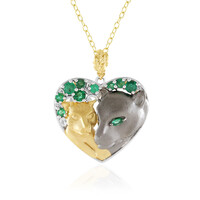Collana in argento con Smeraldo Zambia (Gems en Vogue)