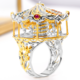 Anello in argento con Citrino (Gems en Vogue)