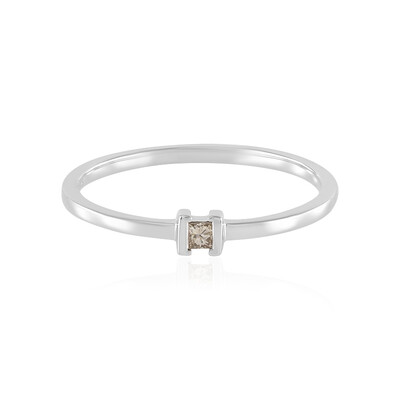 Anello in oro con Diamante Cioccolato I2