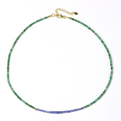Collana in argento con Smeraldo Zambia