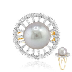 Anello in oro con Perla Tahitiana (TPC)