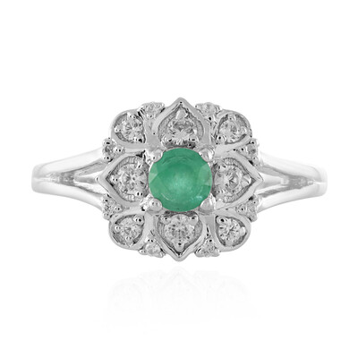 Anello in argento con Smeraldo Etiope