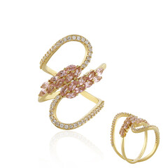 Anello in argento con Tormalina Rosa Nigeriana (de Melo)