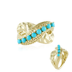 Anello in oro con Turchese Sleeping Beauty (Ornaments by de Melo)