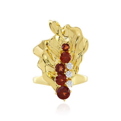 Anello in argento con Granato Mozambico (SAELOCANA)