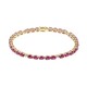 Bracciale in oro con Rubino Mozambico AAA