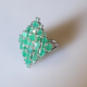 Anello in argento con Smeraldo Brasiliano