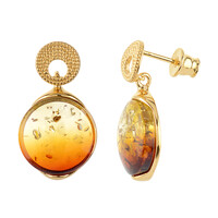 Orecchini in argento con Ambra Sunrise Baltica