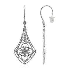 Orecchini in argento con Diamante I3 (I)