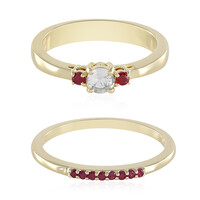 Anello in oro con Zaffiro Bianco (Adela Gold)