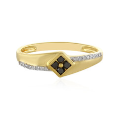 Anello in argento con Diamante Nero