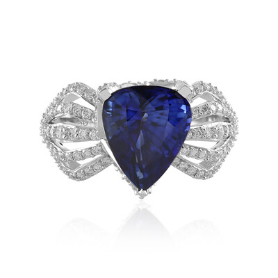 Anello in oro con Zaffiro Ceylon Blu (de Melo)