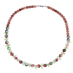 Collana in argento con Ematite Argentata