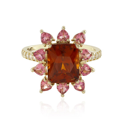 Anello in oro con Granato Essonite (Adela Gold)