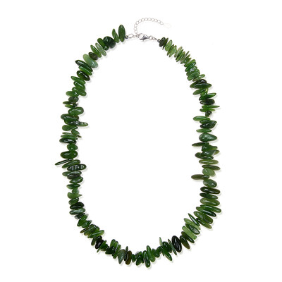 Collana in argento con Nefrite