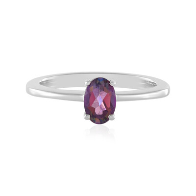 Anello in argento con Topazio Mistico Porpora