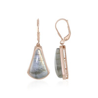 Orecchini in argento con Labradorite Verde Maniry (KM by Juwelo)