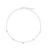 Collana in argento con Diamante PK (H)