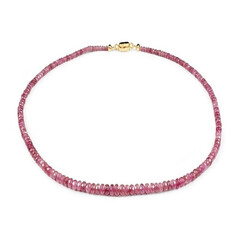 Collana in oro con Tormalina Rosa