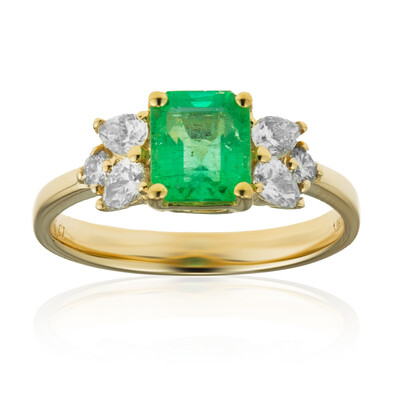 Anello in oro con Smeraldo Zambia AAA (CIRARI)