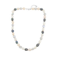 Collana in argento con Perla di Acqua Dolce (TPC)