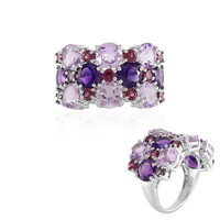 Anello in argento con Ametista Rose de France