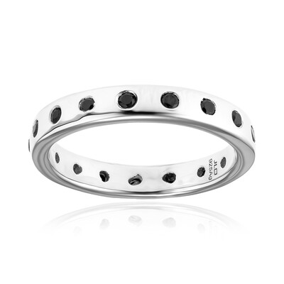 Anello in argento con Spinello Nero