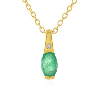 Collana in argento con Smeraldo Brasiliano