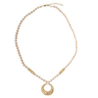 Collana in oro con Perla d'Acqua Dolce Bianca (Ornaments by de Melo)