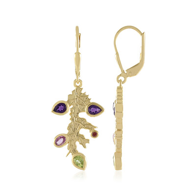 Orecchini in argento con Ametista Zambiana (MONOSONO COLLECTION)