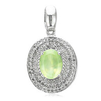 Ciondolo in argento con Prehnite