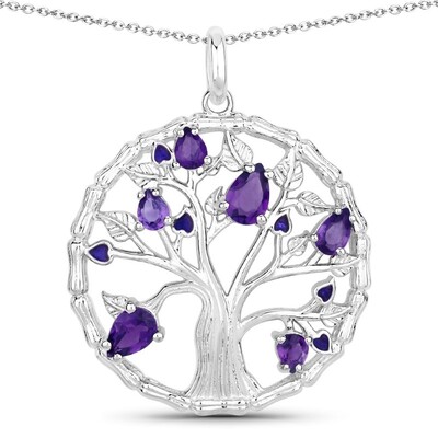 Collana in argento con Ametista Zambiana