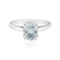 Anello in argento con Acquamarina Brasiliana