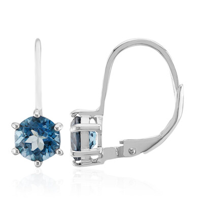 Orecchini in argento con Topazio Blu Londra