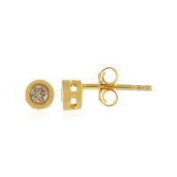 Orecchini in argento con Diamante Cioccolato I2