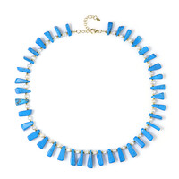 Collana in argento con Howlite Blu (Riya)